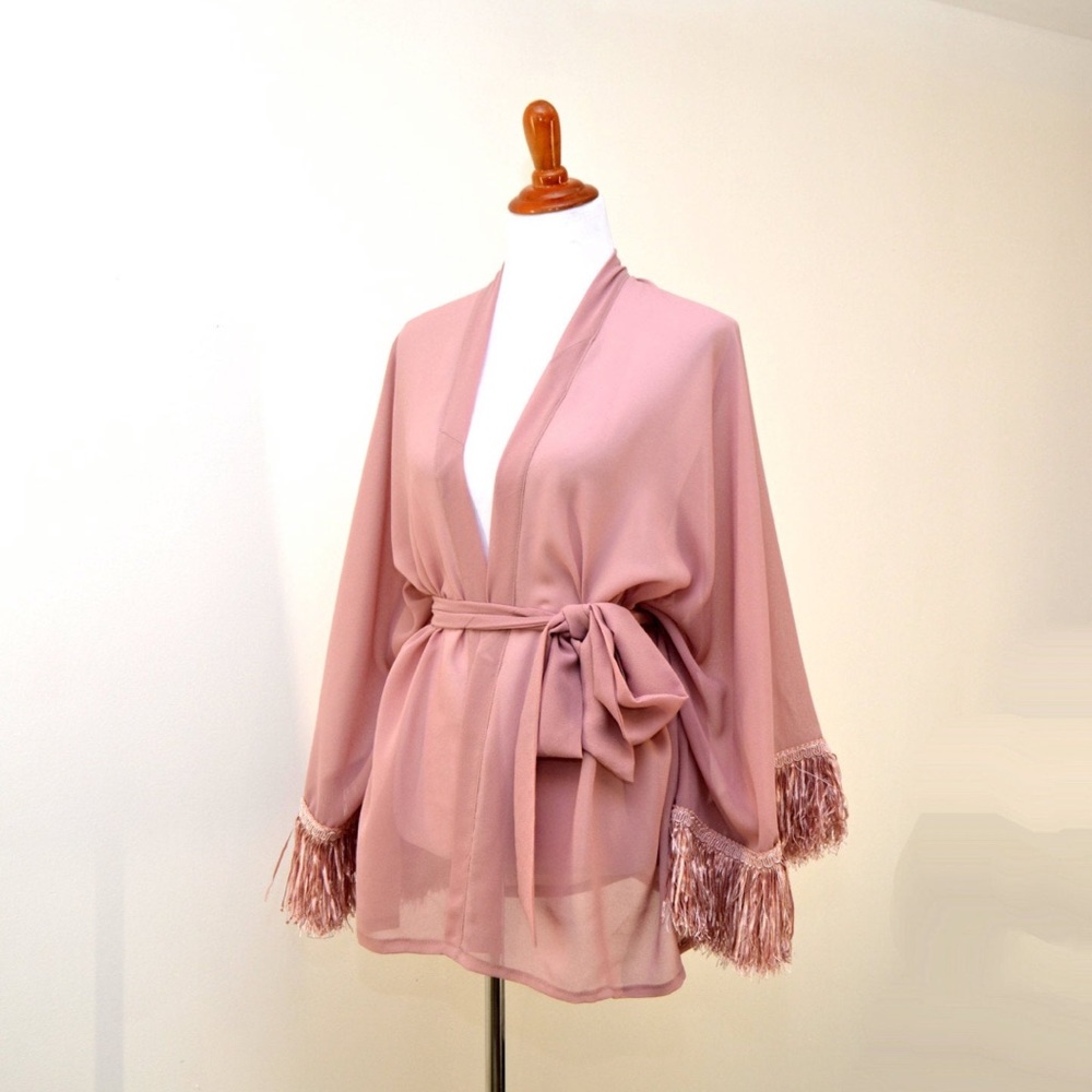 Dusty rose robe